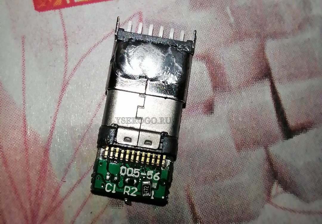 Земляной полигон на плате под напайку нового USB тип C